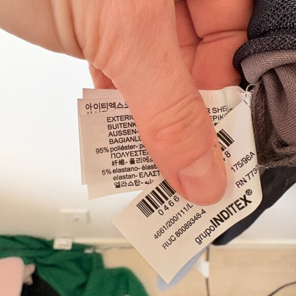 Zara Tulle Strapless Midi Dress Grey Black Ombre Size Large - Picture 9 of 10